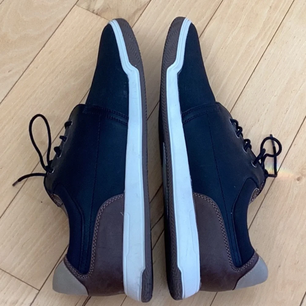 Hawker Rye Thorelle Textured Sneaker Black Brown Stitch Fix. Men’s size 13